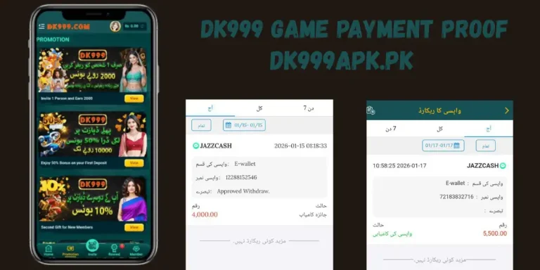 DK999 Game Payment Proof