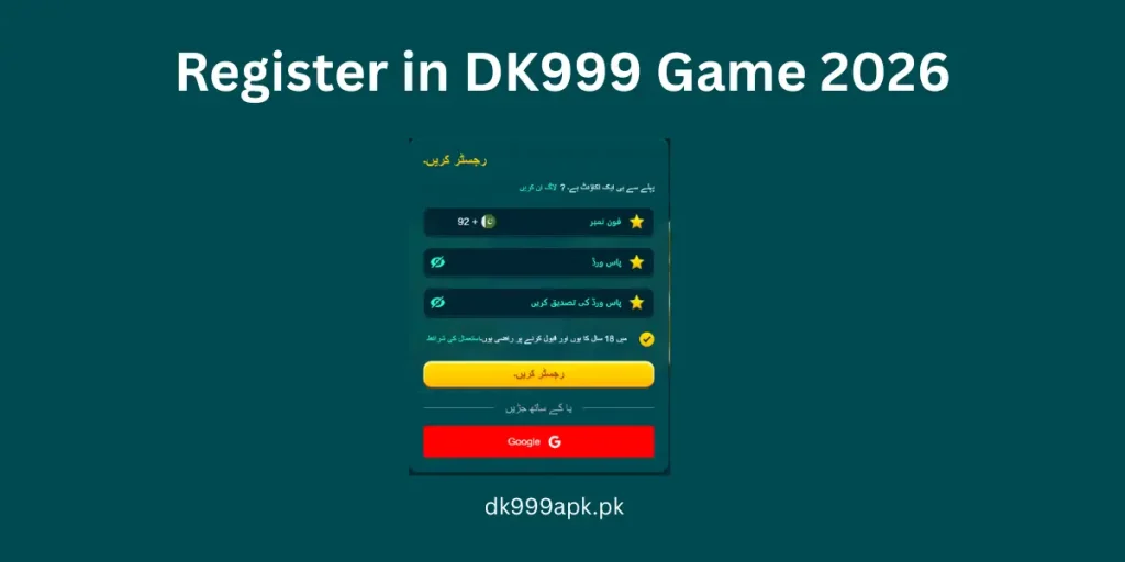 Register On DK999 Game